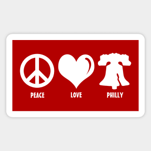 Peace Love Philly Liberty Bell Brotherly Love Philadelphia Lover Magnet